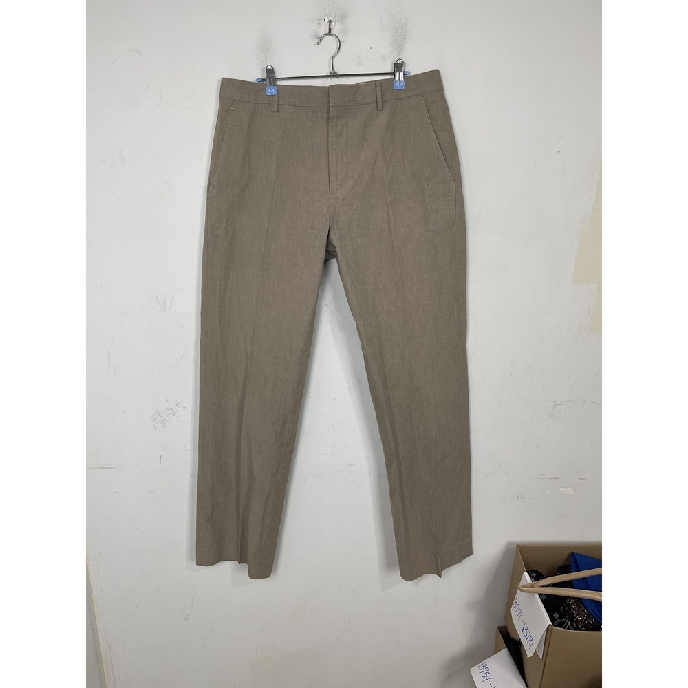 Banana Republic Men's 36x34 Modern Fit 100%‎ Cotton Flat Front Pants Tan